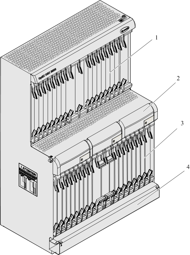 華為OSN3500,OptiX OSN3500子架結(jié)構(gòu)(圖1)